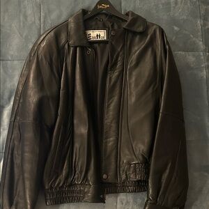 VINTAGE Black Leather Jacket